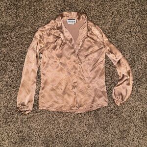 Vintage champagne colored blouse